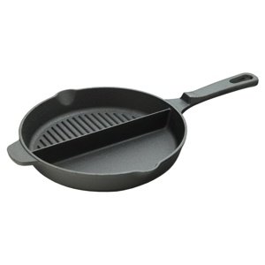 Cattara 13061 Grillserpenyő fogantyúval Duo öntöttvas, átmérő 25 cm