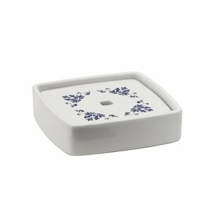 GEDY CX1189 Cixi álló szappantartó, porcelán,fehér/kék