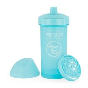 Twistshake szívószálas palack 360 ml12 m+, kék