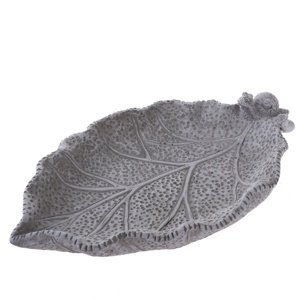 Beton madáretető Leaf, 26,5 x 5,5 x 16,5 cm