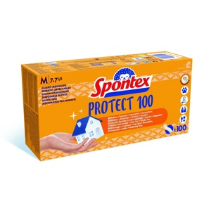 Spontex Protect eldobható vinil kesztyűM méret, 100 db