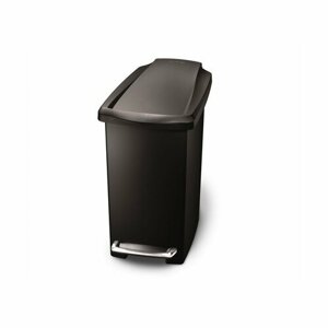 Simplehuman Slim pedálos szemetes 10 L, fekete