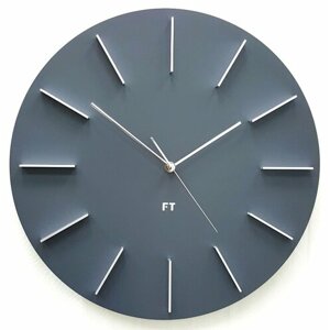 Future Time FT2010GY Round grey Design falióra, átmérő 40 cm