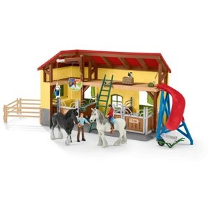 Schleich 42485 Lóistálló tartozékokkal, 60 x 40 x 29,5 cm