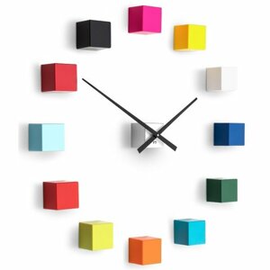 Future Time FT3000MC Cubic multicolor Design falra ragasztható óra, átmérő 50 cm