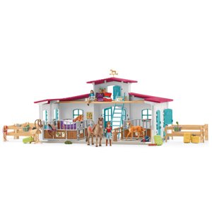 Schleich 42567 Istálló tartozékokkal a tónál, új