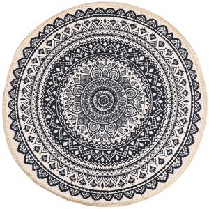 Mandala darabszőnyeg, bézs, 82 cm