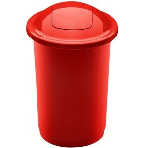 Top Bin szelektív hulladékgyűjtő kosár, 50 l, piros