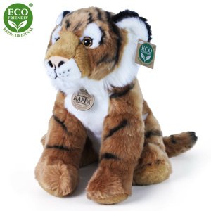 ECO-FRIENDLY plüss ülő tigris, 30 cm